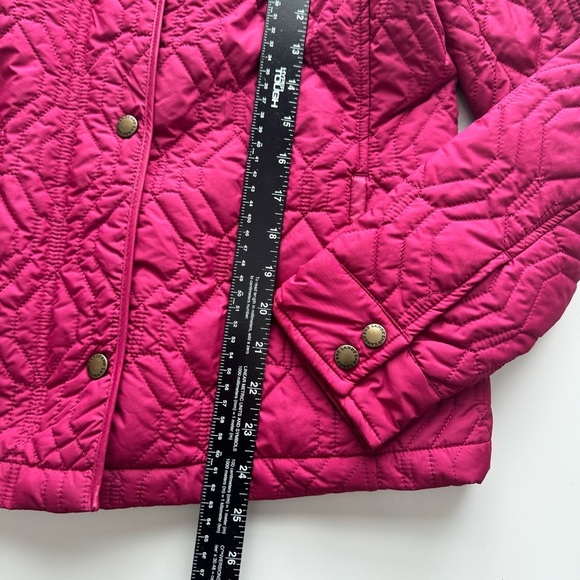 Lands End Quilted Coat‎ Berry Pink Lightweight Jacket Size Small NWT - Picture 5 of 10